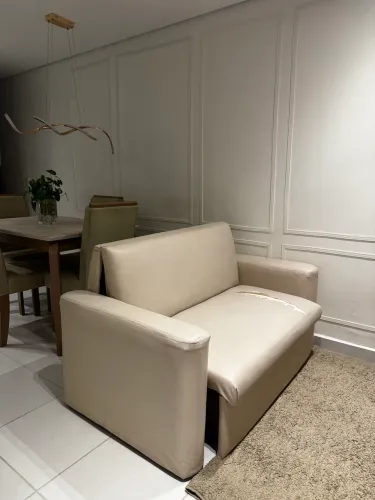Sofá cama com baú