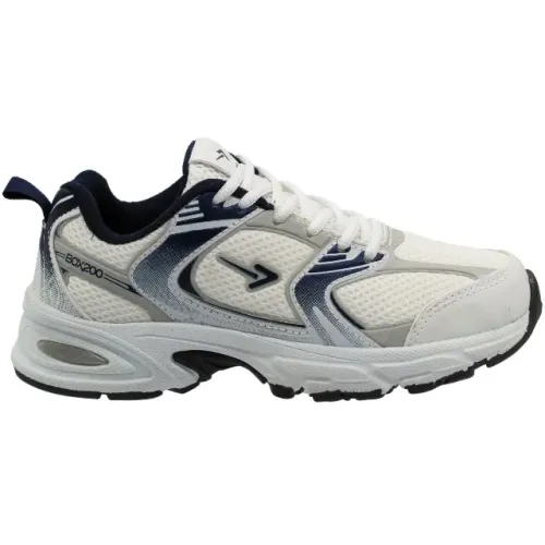 Tênis Esportivo Masculino Academia Caminhada Box 200 Branco BX25502205