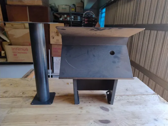 Kit para caixa cinza escuro