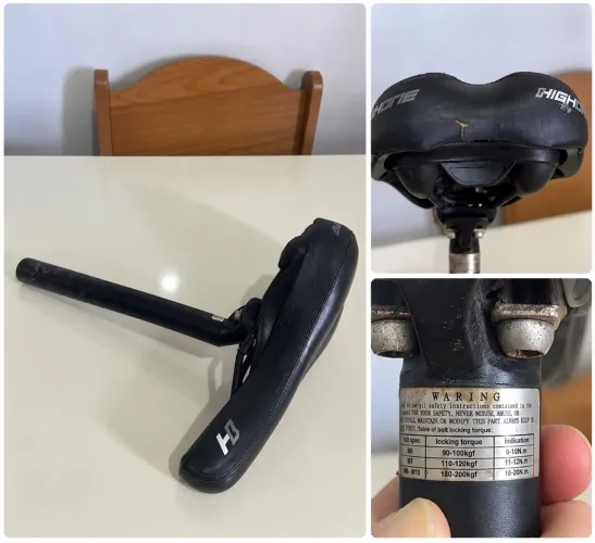 Banco de bicicleta com canote