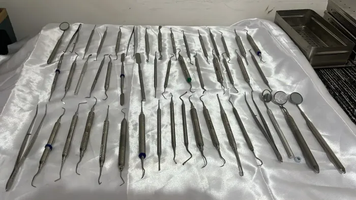 Kit Completo de Instrumentais em Aço Inox para Treino Laboratorial e Estudos
