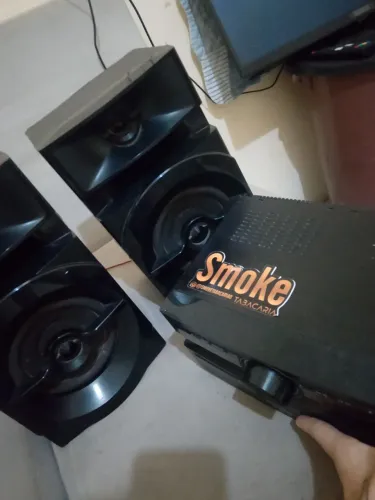 Conjunto de Som Panasonic SC-AKX110 300W Bluetooth DJ Jekebox Preto