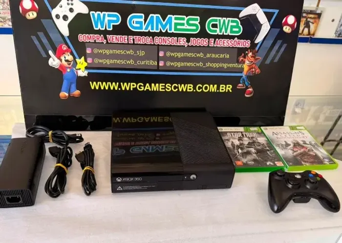 [16:58, 20/07/2026] Loja ARAUCÁRIA: XBOX 360 SUPER SLIM USADO COM GARANTIA LOJA FÍSICA