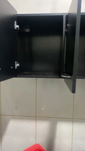 Armário de cozinha suspenso três portas mdf