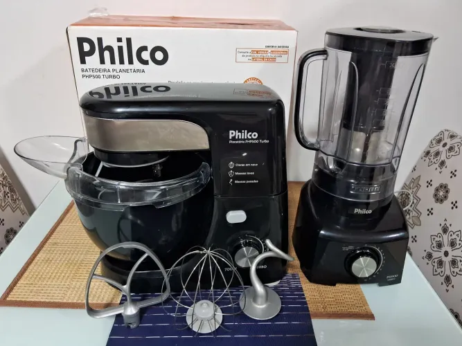 Batedeira planetária Philco 700w e liquidificador Philco 900w
