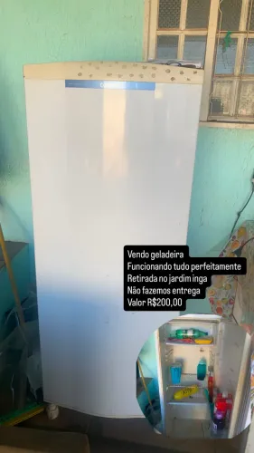 Geladeira funcionando 