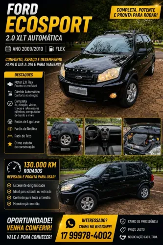 Ford Ecosport XLT 2.0/ 2.0 Flex 16V 5P Aut. 2010