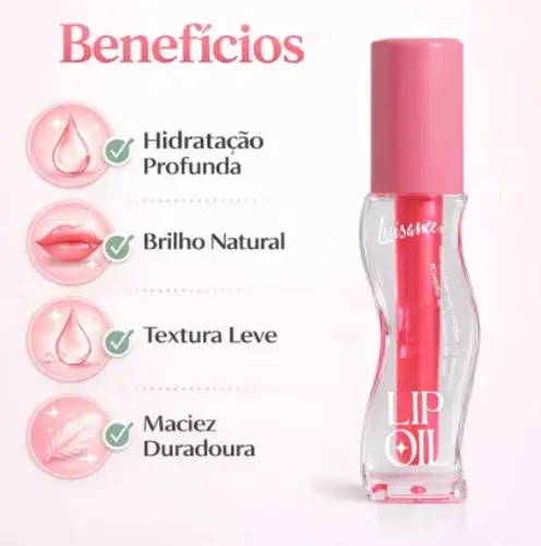 Lip Oil Luisance Hidratante Labial Brilho Incolor