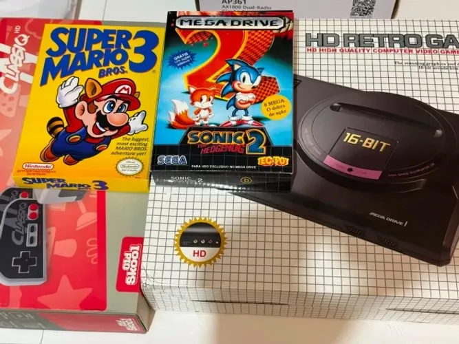 2 Consoles Retro praticamente novos somente testados