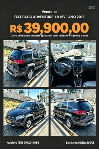 Fiat Palio Week. Adv/adv Tryon 1.8 MPI Flex 2013