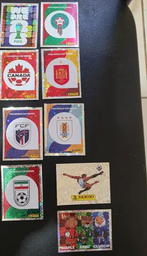 Figurinhas brilhates álbum da copa 2026