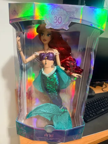 Boneca Ariel Pequena Sereia Ed.Limitada 40 cm Rara 30 anos