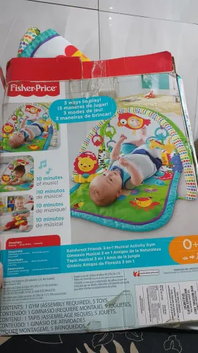 Tapete atividades toca música Fischer price