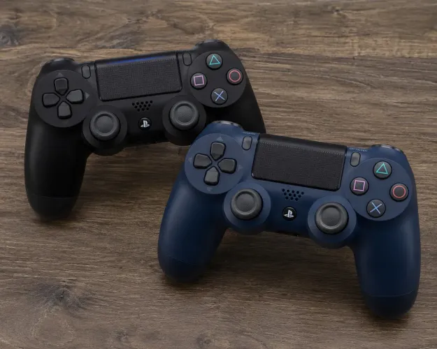 Kit com 2 Controle Colorido Sem Fio Compativel Com Ps4, Pc e Celular