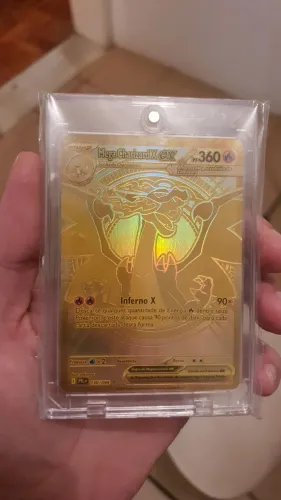 Mega charizard x ex dourado