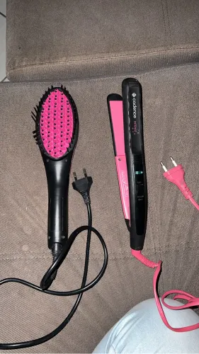 Chapinha cadense + escova alisadora