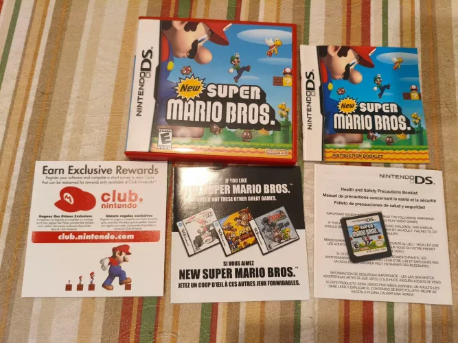NEW SUPER MARIO BROS. ORIGINAL NINTENDO DS - CIB COMPLETO