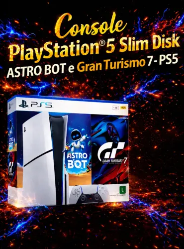 Console Sony PlayStation 5, Com Leitor de Discos, SSD 1TB, Controle Sem Fio DualSense + 2 