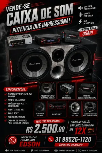 Caixa de som automotivo