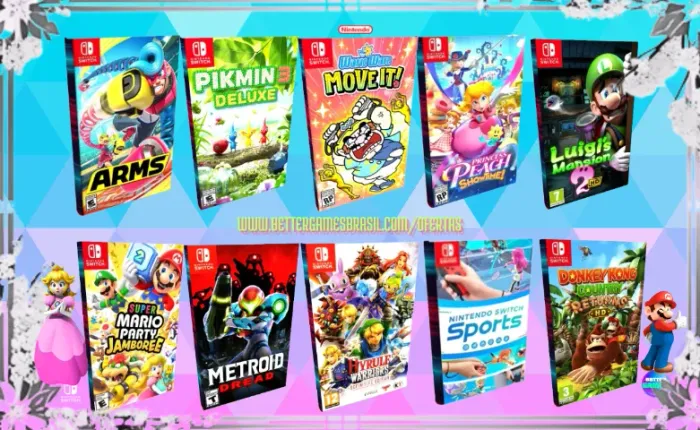 Sports1 Luigi Peach Hyrule Mario Party Nintendo Wario Arms Pikmin Metroid Kirby DonkeyKong