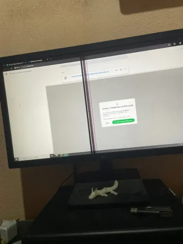 Monitor LG 21,5' Full HD 75hz (com listra vertical)