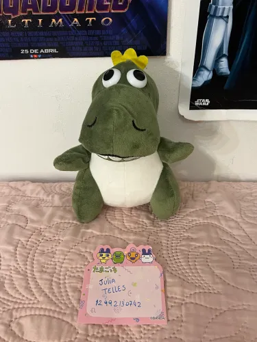 Pelúcia dinossauro verde