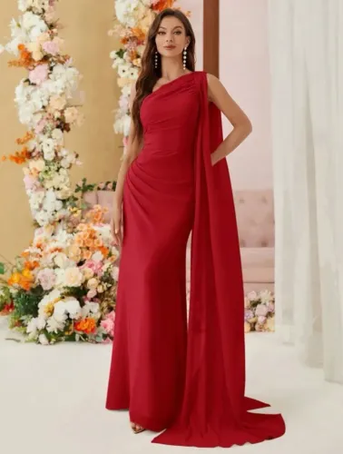 Vestido madrinha de casamento vermelho