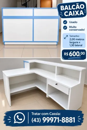 Balcão para caixa de loja