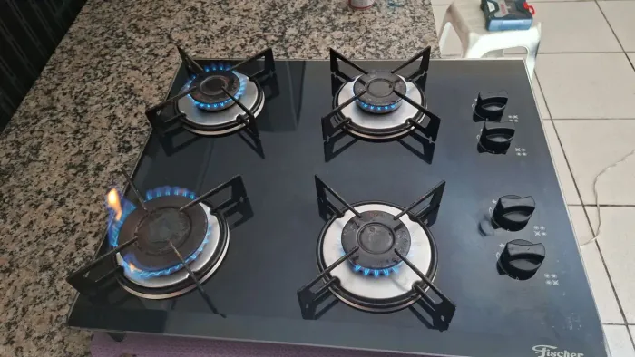 Cooktop Fischer 4 bocas funcionando perfeitamente