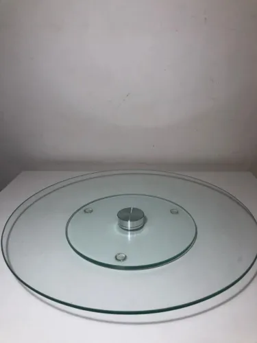 CENTRO DE MESA VIDRO GIRATÓRIO 35 CM DYNASTY