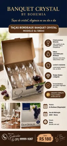 TAÇAS BORDEAUX BANQUET CRYSTAL
