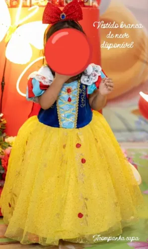 Vestido Branca de neve 2 anos