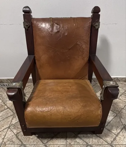 CONJUNTO DE SOFÁ MADEIRA MACIÇA USADO
