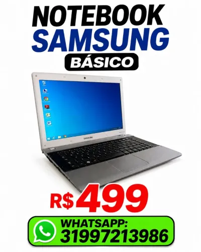 NOTEBOOK SAMSUNG R$499- PROMOÇÃO 01/09
