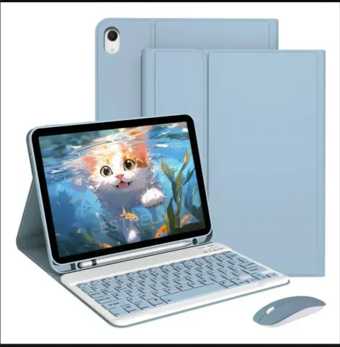 capa para ipad 10 geração com teclado e mouse