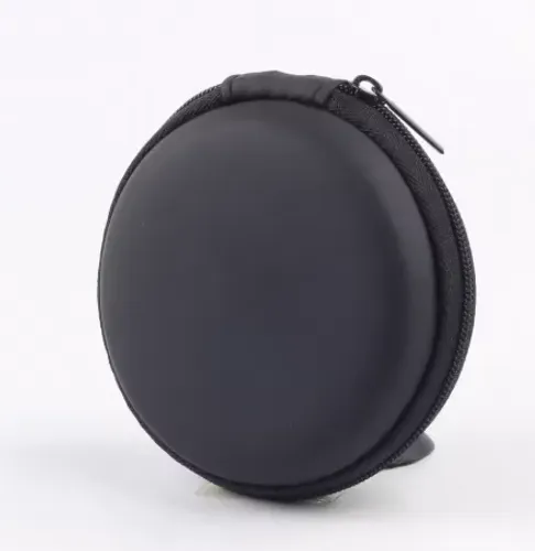 Case EVA Preto para Fone de Ouvido com Zíper Bolsa de Transporte Portátil 1 Unidade