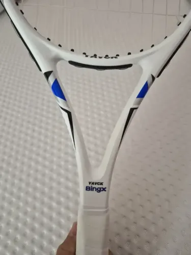 Raquete De Tênis Profissional Azul E Branca