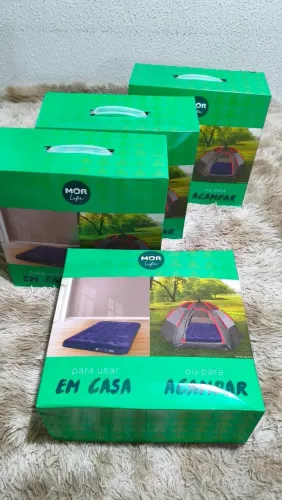 Colchão inflável de casal novo na caixa 