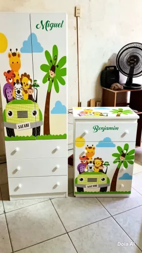 Kit infantil roupeiro e cômoda ?