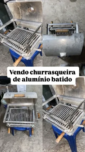 Vendo churrasqueira de ferro fundido nova