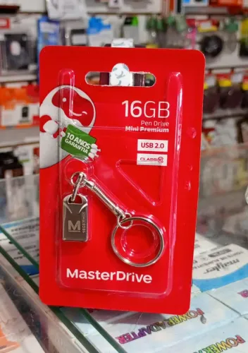 Pen Drive 16gb Chaveiro Mini Premium USB 2.0 MasterDrive Original - Novo