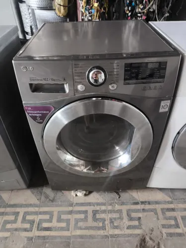 Lava e aeca lg 10.2 kg inox excelente estado
