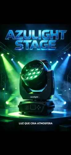 Vendo 2 moving head azul light aura 19 usado uma vez