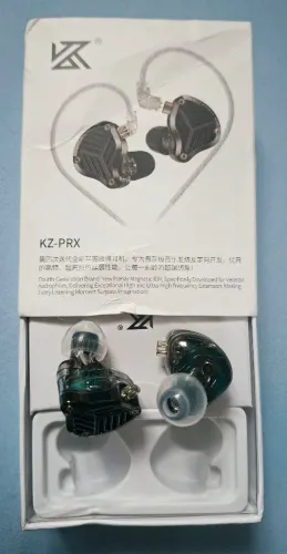 Fone IEM KZ PRX preto 