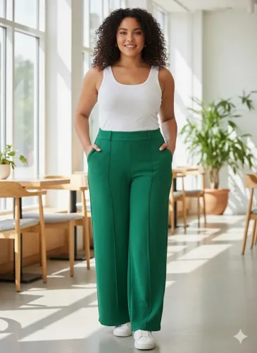 Calça Crepe Duna (Novo) GG (forma pequena)