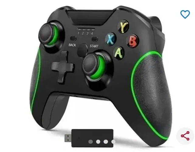 Controle joystick sem fio xbox pc ps3 recarregável