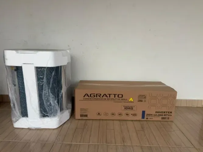 AR CONDICIONADO NOVO AGRATTO INVERTER 12000BTUS
