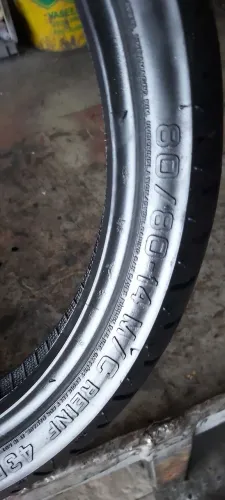 Pneu dianteiro yamaha não 125 marca metelezer 80/80/14 