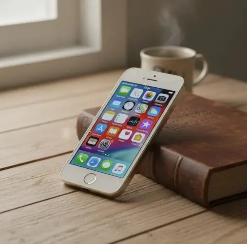 iPhone 5S 32GB Dourado - Com Caixa e Acessórios (Tela Trincada)