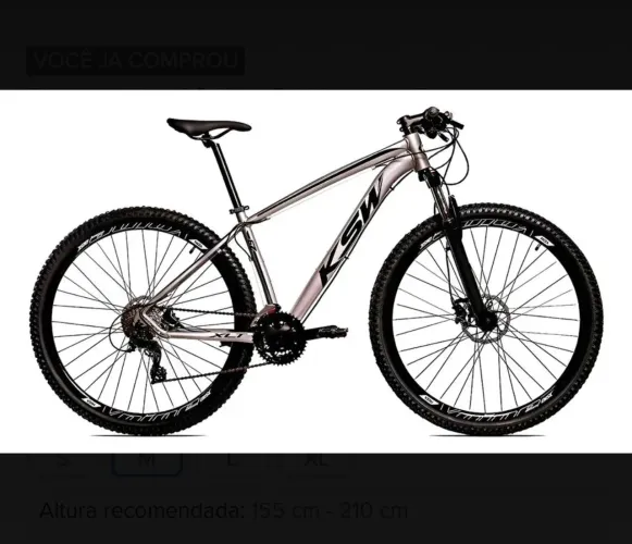 Bicicleta KSW Aro 29 - freio hidráulico